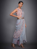 RI-Ritu-Kumar-Grey-Pink-Floral-Draped-Ensemble-Side-View2