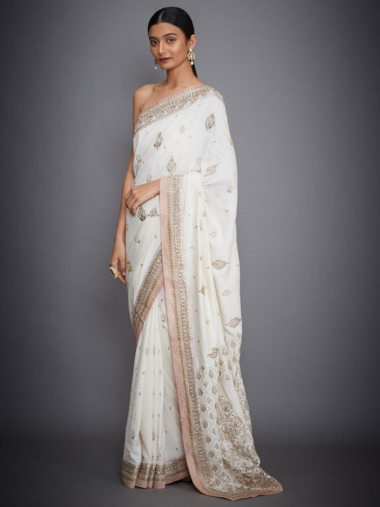 RI-Ritu-Kumar-Ivory-Silk-Embroidered-Saree-With-Unstitched-Blouse-Side-View1