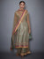 RI Ritu Kumar Khaki Green Embroidered Suit Set