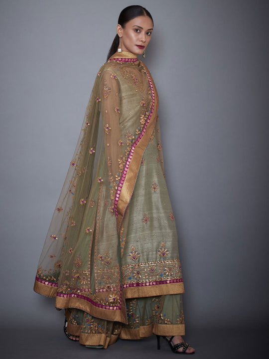 RI-Ritu-Kumar-Khaki-Green-Embroidered-Suit-Set-Side-View2