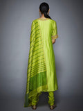 RI-Ritu-Kumar-Lime-Green-Floral-Embroidered-Anarkali-Suit-Back