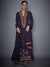 RI Ritu Kumar Navy Blue Persian Print Suit Set