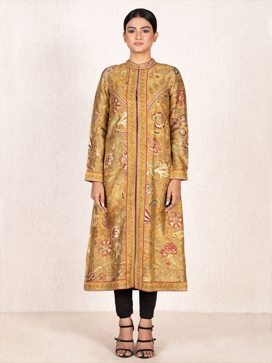 RI-Ritu-Kumar-Ochre-_-Beige-Embroidered-Jacket-Complete-View