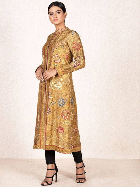 RI-Ritu-Kumar-Ochre-_-Beige-Embroidered-Jacket-Side-View3