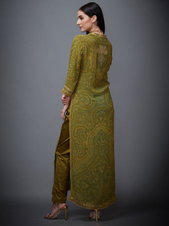 RI-Ritu-Kumar-Olive-Green-And-Mustard-Paisley-Suit-Set-Back