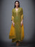 RI Ritu Kumar Olive Green & Mustard Paisley Suit Set