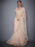 RI-Ritu-Kumar-Peach-Embroidered-Saree-With-Stitched-Blouse-Complete-View
