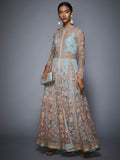 RI-Ritu-Kumar-Powder-Blue-Dress-with-Embroidered-Jacket-Complete-View