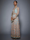 RI-Ritu-Kumar-Powder-Blue-Dress-with-Embroidered-Jacket-Side-View1