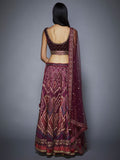 RI-Ritu-Kumar-Prune-And-Pink-Ikat-Lehenga-Set-Back