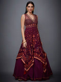 RI-Ritu-Kumar-Prune-Ikat-Dress-Complete-View