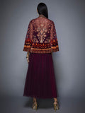 RI-Ritu-Kumar-Prune-Velvet-Dress-with-Embroidered-Jacket-Back2