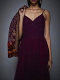 RI-Ritu-Kumar-Prune-Velvet-Dress-with-Embroidered-Jacket-CloseUp2