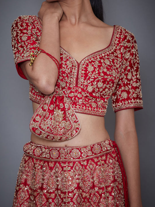 RI-Ritu-Kumar-Red-And-Gold-Hand-Embroidered-Lehanga-Set-Closeup2