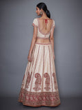 RI-Ritu-Kumar-Red-And-Off-White-Embroidered-Lehenga-With-Dupatta-Back