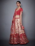 RI-Ritu-Kumar-Red-And-Off-White-Embroidered-Lehenga-With-Dupatta-Side-View1
