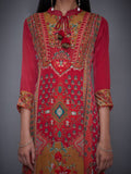 RI-Ritu-Kumar-Red-And-Olive-Printed-Crepe-Suit-Set-CloseUp