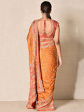 RI-Ritu-Kumar-Red-And-Orange-Geometric-Embroidered-Satin-Saree-with-Unstitched-Blouse-Back