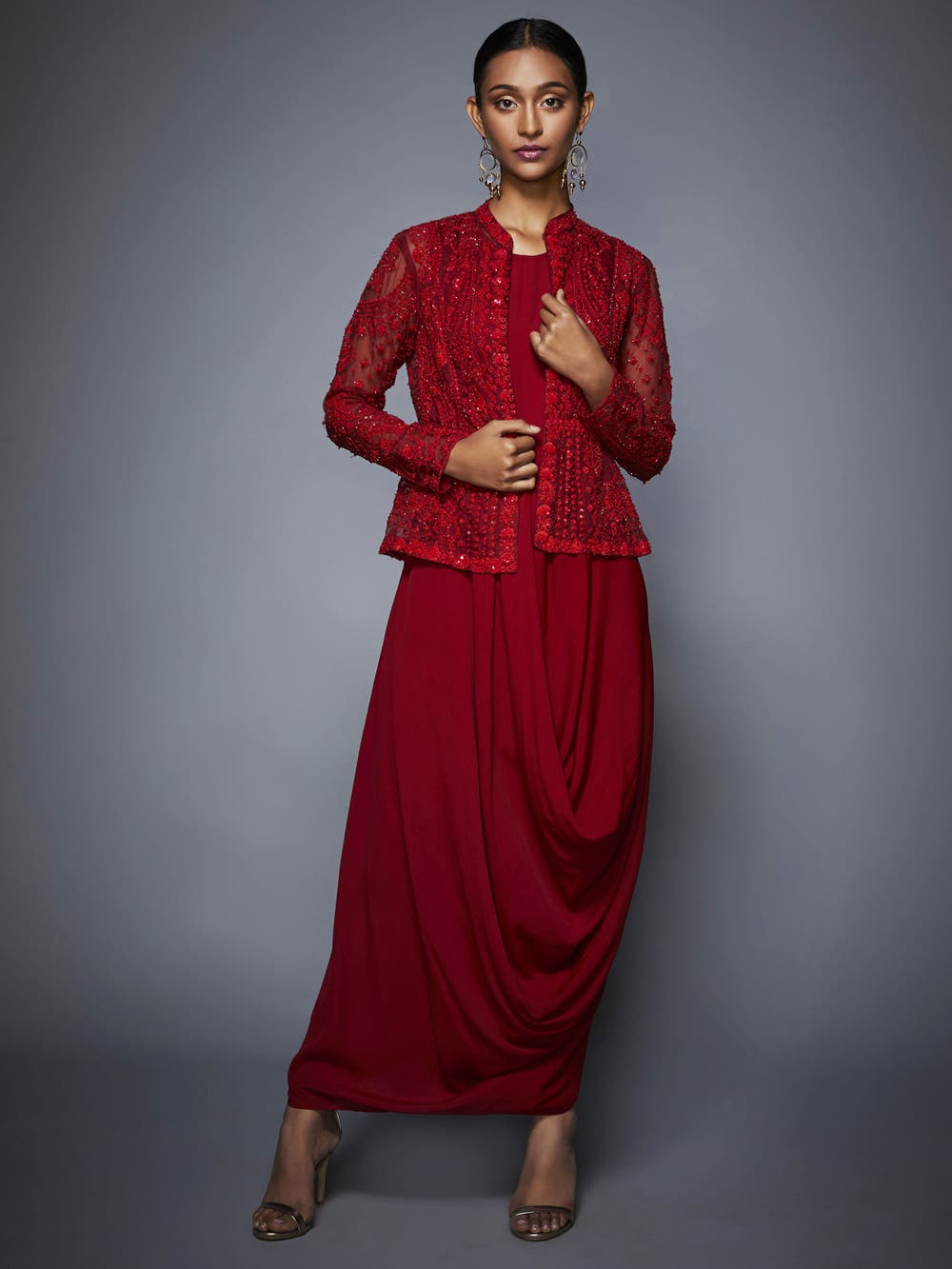 red dresses with jackets Helpful Ideas of What Color Jacket to Wear with a Red Dress