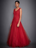 RI-Ritu-Kumar-Red-Embroidered-Gown-Side-View1
