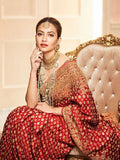 RI-Ritu-Kumar-Red-Embroidered-Paisley-Saree-Complete-View