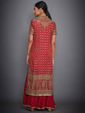 RI Ritu Kumar Red Embroidered Suit Set