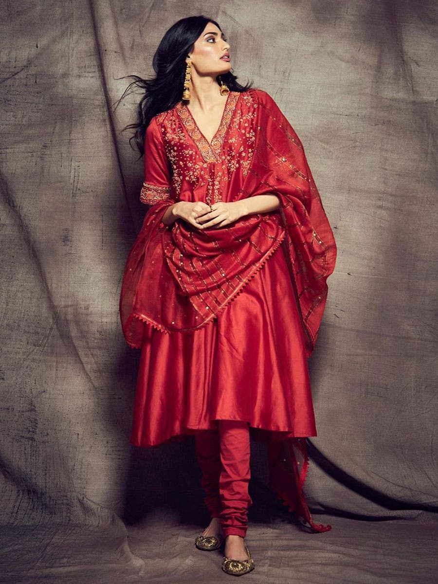 designer ritu kumar dresses This season marks a shift from the classics of Ritu Kumar and embraces the bold. Explore dresses that blend tradition with modern fabrics, sharp lines, and strident individualism. Explore online & in-stores. #