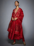 RI-Ritu-Kumar-Red-Embroidered-Suit-Set-Front-View