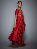 RI-Ritu-Kumar-Red-Embroidered-Suit-Set-Side-View2