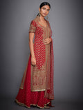 RI-Ritu-Kumar-Red-Embroidered-Suit-Set-Side-View2