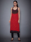 RI-Ritu-Kumar-Red-and-Black-Embroidered-Ensemble-Front-View