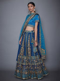 RI-Ritu-Kumar-Royal-Blue-And-Turquoise-Embroidered-Lehanga-Set-Side-View1