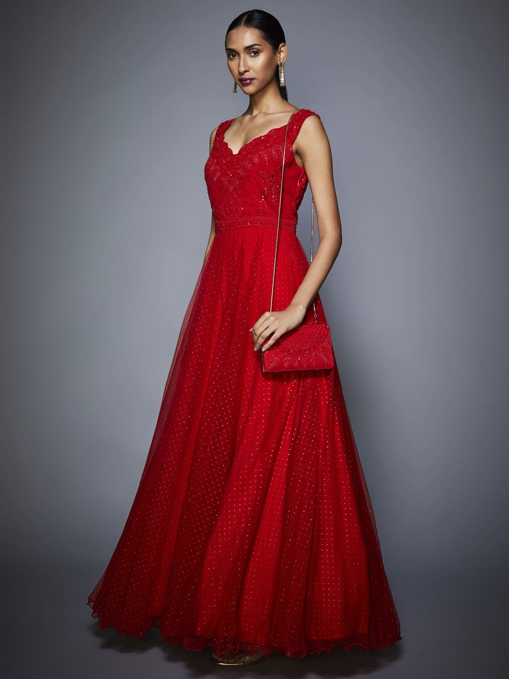 Ruby red cocktail dress hotsell