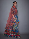 RI-Ritu-Kumar-Teal-Floral-Print-Lehenga-Set-Side-View2