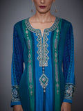 RI-Ritu-Kumar-Turquoise-And-Royal-Blue-Embroidered-Silk-Chinon-Suit-Set-CloseUp