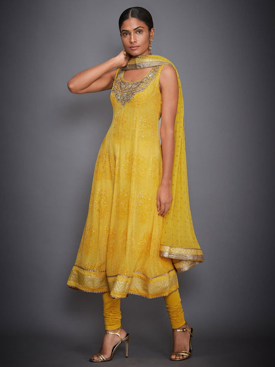 RI-Ritu-Kumar-Yellow-Embroidered-Crepe-Suit-Set-Side-View1