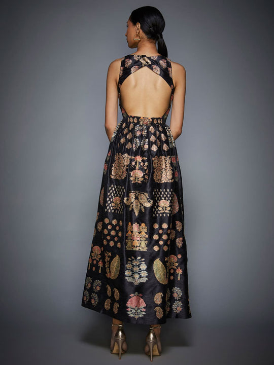RI Ritu Kumar Black Embroidered Dress Saris and Things RI Ritu Kumar Black Embroidered Dress Saris and Things