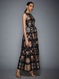 RI Ritu Kumar Black Embroidered Dress-Side-View2