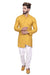 Designer Mustard Cool Cotton Indian Indo Western Sherwani for Men