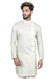 Designer Mint Cool Cotton Indian Indo Western Sherwani for Men