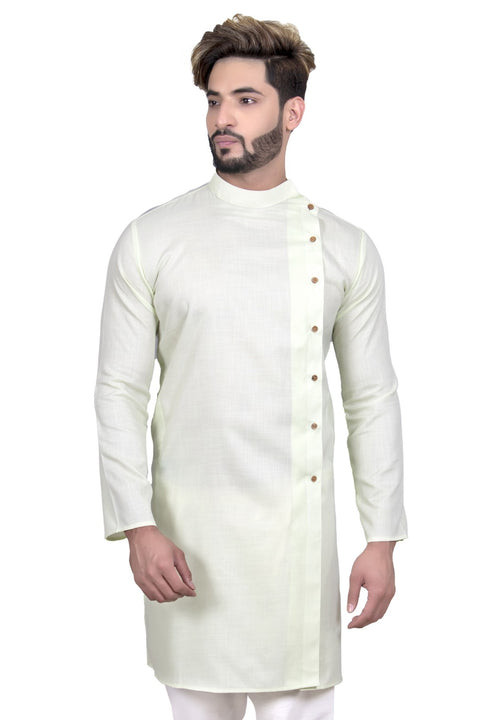 Designer Mint Cool Cotton Indian Indo Western Sherwani for Men