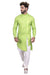 Designer Spring Green Cotton Indian Indo Western Sherwani for Men