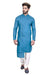 Designer High-Low Midnight Blue Cotton Indian Indo Western Sherwani for Men