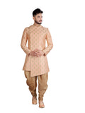 Pristine peach Indian Wedding Indo-Western Sherwani for Men -RK1205