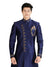 Elegant Navy Blue Indian Wedding Indo-Western Sherwani for Men -RK1206