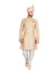 Chic Gold and Peach  Silk Indian Wedding Sherwani For Men