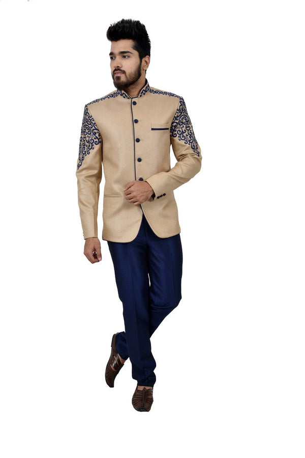 Royal Apricot Traditional Indian Jodhpuri Suit Sherwani For Men - RK3065SNT