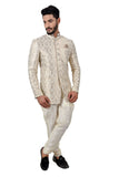 Royal Ivory Cream Jodhpuri Indian Traditional Suit Set For Men - RK3072SNT