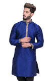 Royal Blue Indian Silk Kurta Set for Men