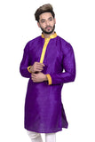 Elegant Purple Indian Silk Kurta Set for Men